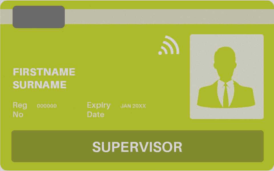 Gold Supervisory Card